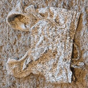 American Eagle Floral Tie Crop Top Medium